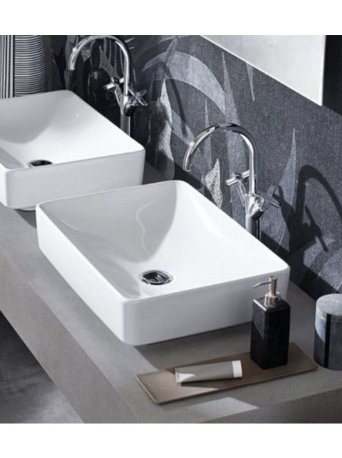 Geberit VariForm pultra ültethető mosdó, szögletes, túlfolyó nélkül 500.779.01.2 (500.779.01.2)