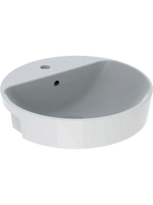 Geberit VariForm félig beépíthető kerek mosdó 50 cm, túlfolyóval 500.782.01.2