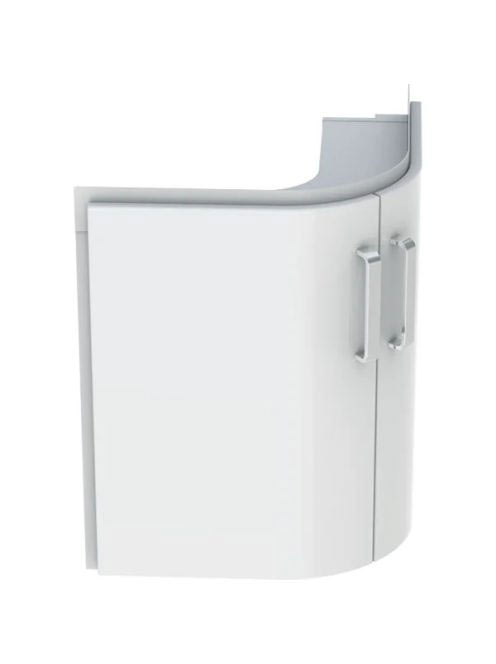 Geberit Selnova Compact 2 ajtós alsó szekrény sarok mosdóhoz 69x55 cm, fényes fehér 501.486.00.1
