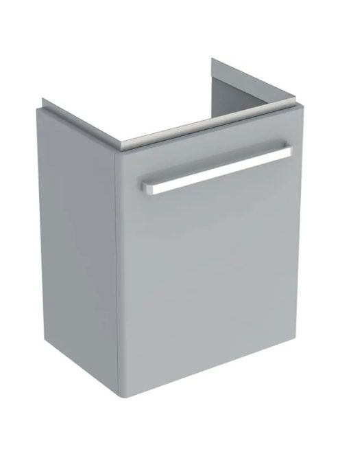 Geberit Selnova Compact 1 ajtós alsó szekrény mosdóhoz 50x36,7 cm, fényezett világosszürke 501.491.00.1