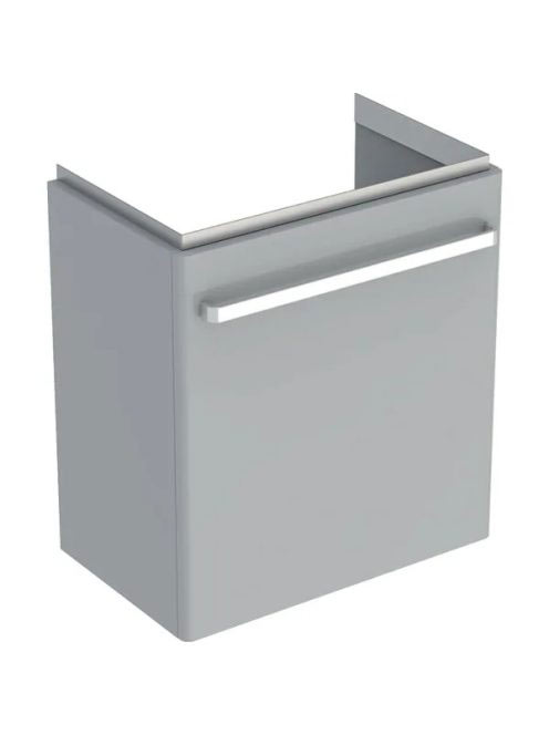 Geberit Selnova Compact 1 ajtós alsó szekrény mosdóhoz 55x36,7cm, fényezett világosszürke 501.493.00.1