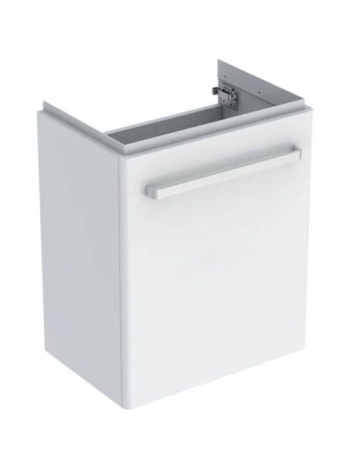 Geberit Selnova Compact 1 ajtós alsó szekrény mosdóhoz 55 cm, szerviztérrel, fényezett fehér 501.614.01.1