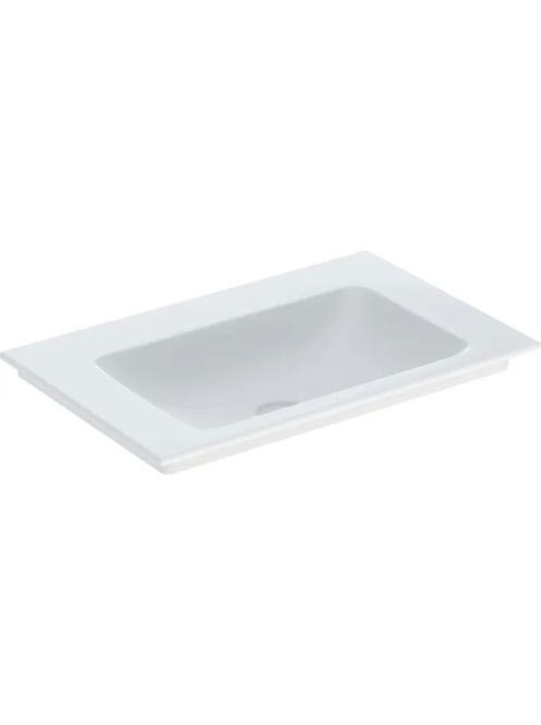 Geberit One beépíthető mosdó 75x48 cm csaplyuk és túlfolyó nélkül, KeraTect felület bevonatta 505.011.01.2