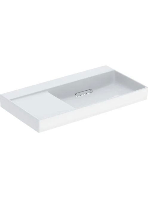 Geberit One jobbos mosdó 90x48 cm, KeraTect, túlfolyó és csapfurat nélkül, fehér 505.044.00.1