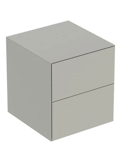 Geberit One oldalsó szekrény két fiókkal 45x47 cm, matt greige 505.077.00.7