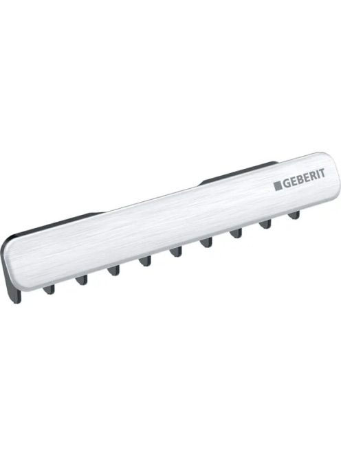 Geberit One lefolyó panel fésűs betéttel, mágneses rögzítéssel, szálcsiszolt króm 505.082.GH.1