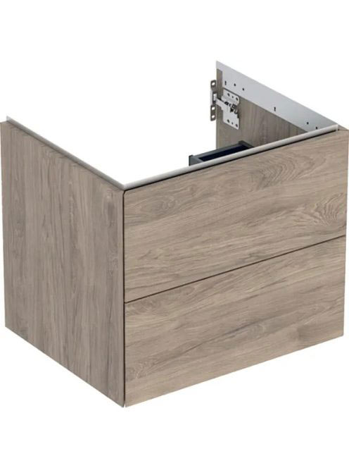 Geberit One alsó szekrény mosdóhoz 2 fiókkal 59,2x47 cm, hikoridió 505.261.00.6