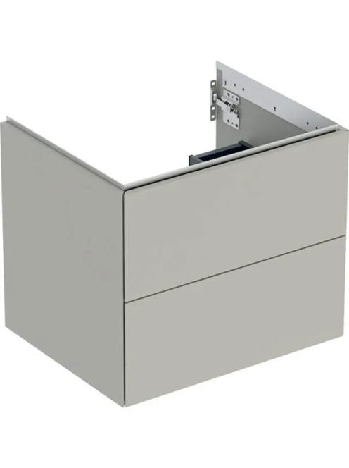 Geberit One alsó szekrény mosdóhoz 2 fiókkal 59,2x47 cm, matt greige 505.261.00.7