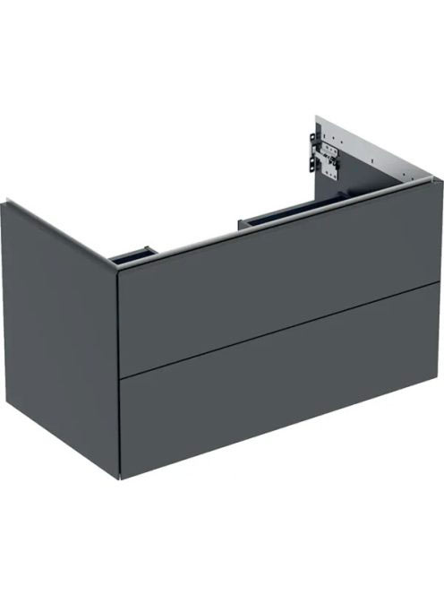 Geberit One alsó szekrény mosdóhoz 2 fiókkal 88,8x47 cm, matt fekete 505.263.00.8