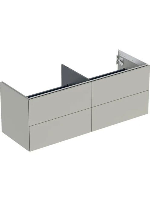 Geberit One alsó szekrény mosdóhoz négy fiókkal 135x47 cm, matt greige 505.266.00.7