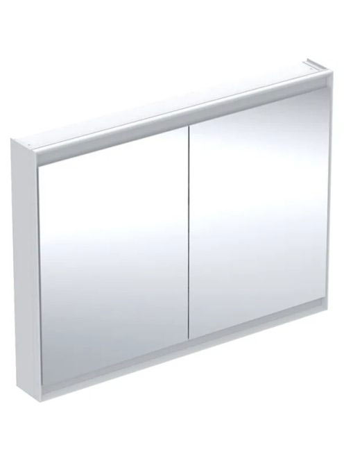 Geberit One tükrös szekrény két ajtóval 120x90 cm, világítással, fehér 505.815.00.2