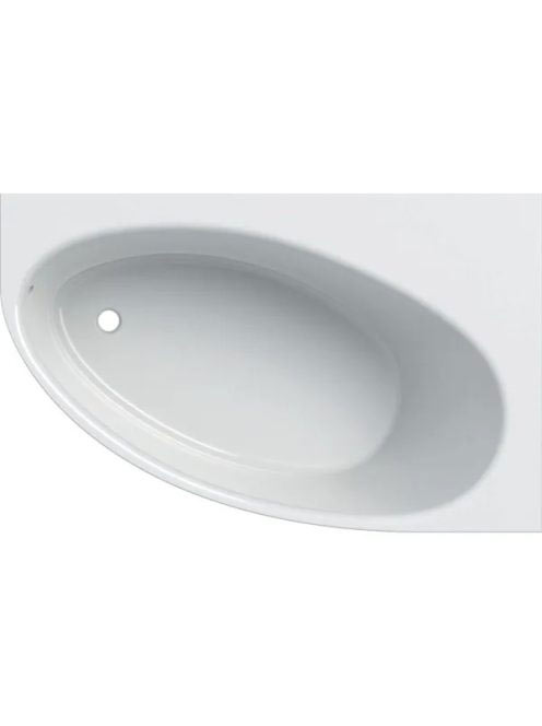 Geberit Selnova 160x100 cm aszimmetrikus fürdőkád lábakkal, fényes fehér 554.275.01.1