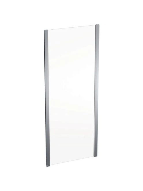 Geberit Geo fix oldalfal 80x190 cm, átlátszó üveggel, Reflex bevonattal, ezüst profillal 560.117.00.2