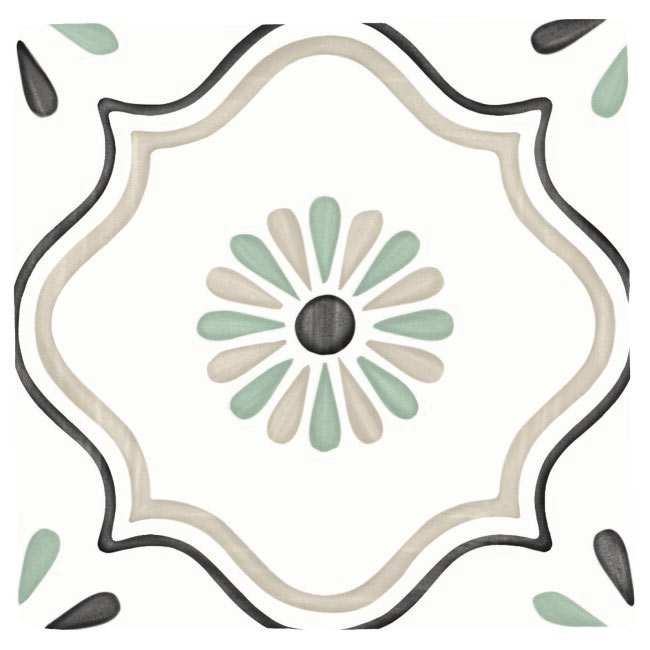 Harmony Tanger Sand Flower falicsempe és padlólap 12,3x12,3 cm