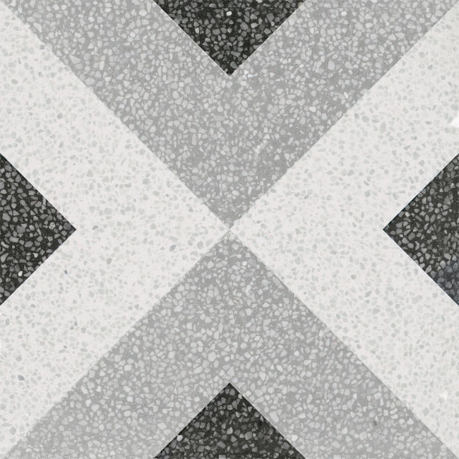 Harmony Lido White Geometric falicsempe és padlólap 22,3x22,3 cm