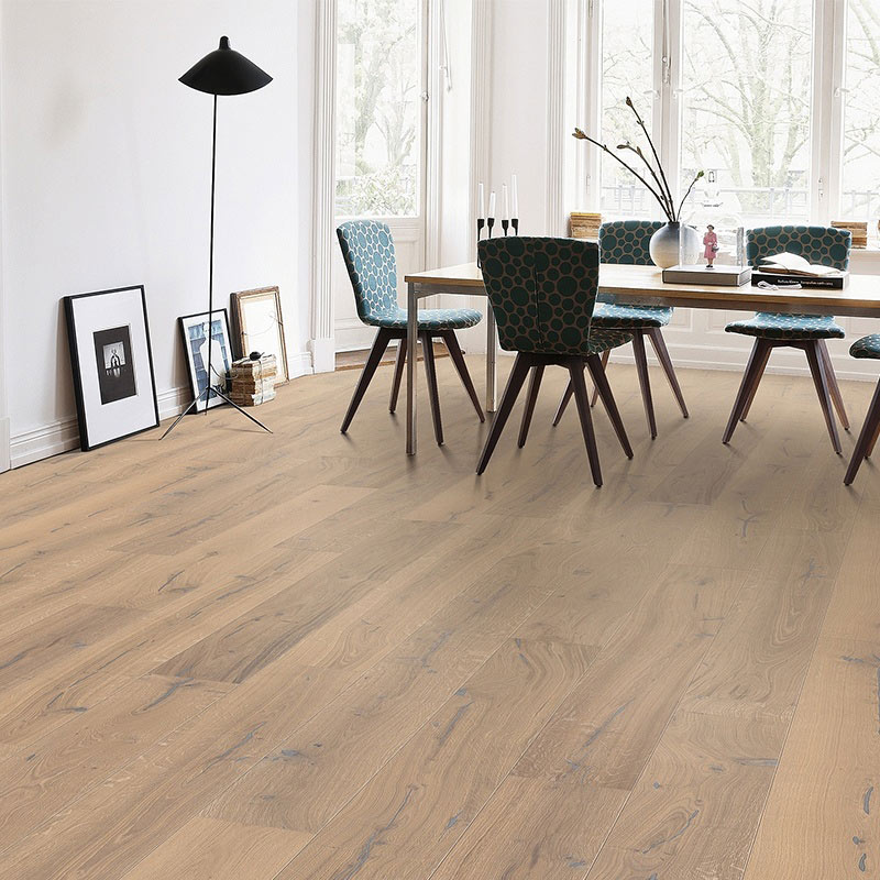 Haro Oak Puro White Alabama brushed naturaLin plus parketta