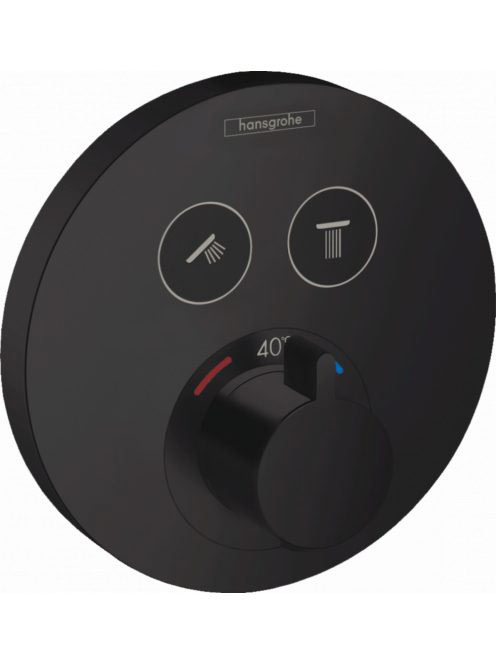 Hansgrohe ShowerSelect S matt fekete termosztátos csaptelep 15743670