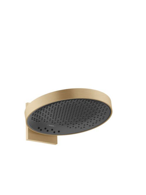 Hansgrohe Rainfinity 360 3jet, szálcsiszolt bronz fejzuhany fali csatlakozással 26234140