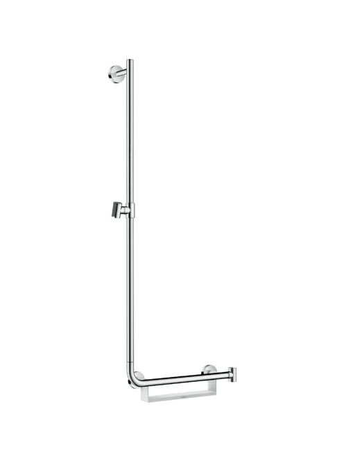 Hansgrohe Unica fehér/króm zuhanyrúd Comfort 110cm bal oldali 26403400