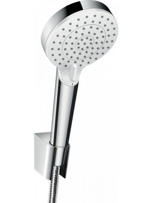 Hansgrohe Crometta zuhanytartó szett Vario 125 cm-es zuhanytömlővel, króm/fehér 26691400