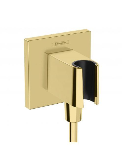Hansgrohe FixFit E zuhanytartó fali csatlakozóval, arany 26889990