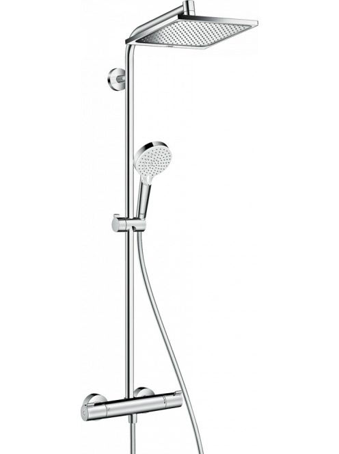 Hansgrohe Crometta E zuhanyrendszer termosztáttal 240 1jet, Ecosmart, króm 27281000