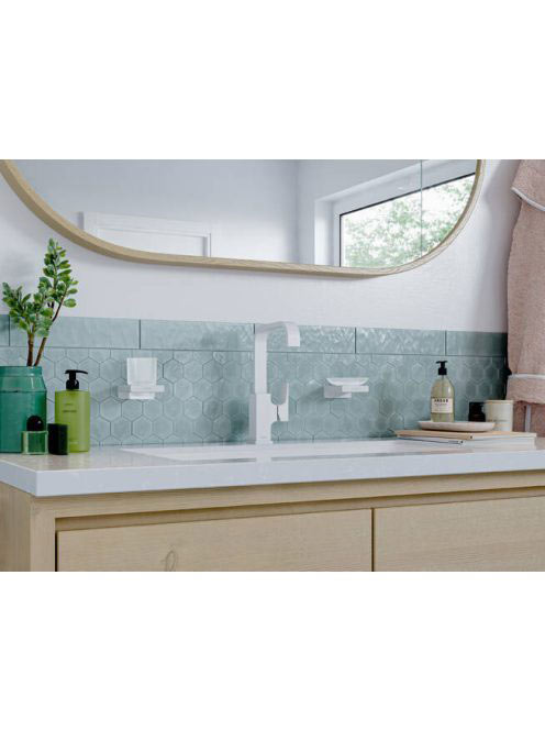 Hansgrohe Metropol 230 mosdócsaptelep matt fehér, push-open lefolyóval 32511700