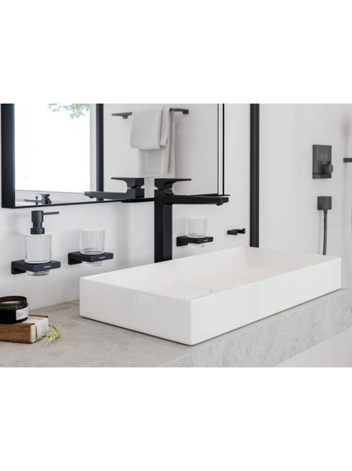 Hansgrohe Metropol 260 mosdócsaptelep matt fekete, push-open lefolyóval 32512670