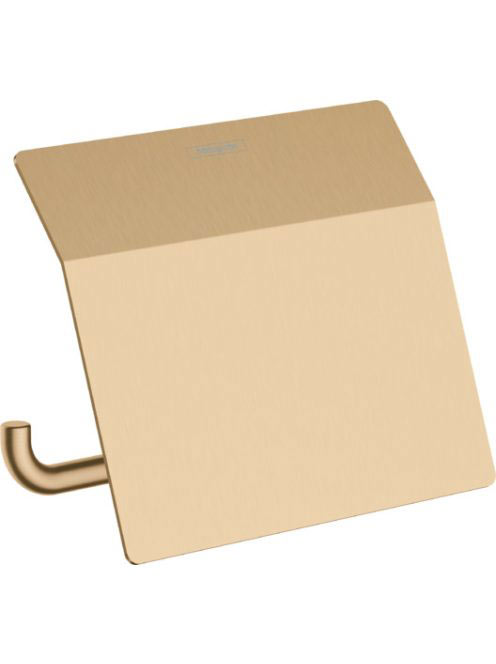 Hansgrohe AddStoris WC papír tartó fedlappal szálcsiszolt bronz 41753140