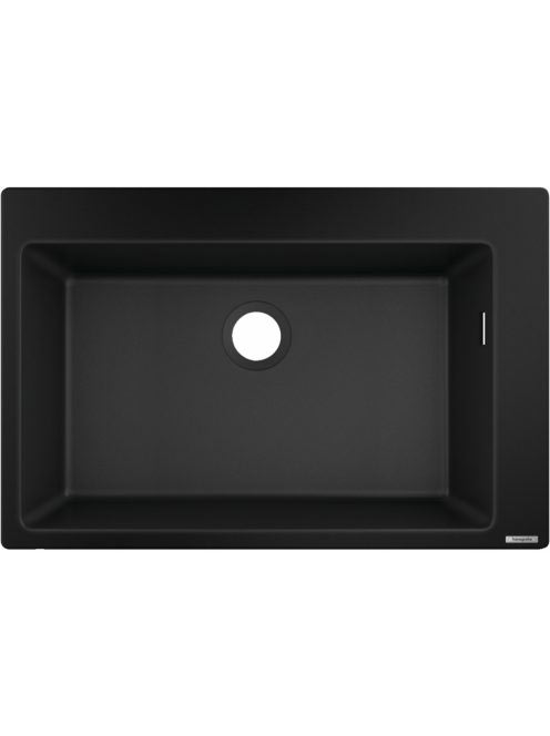 Hansgrohe S51 S510-F660 Beépített SilicaTec mosogató grafit fekete 43313170