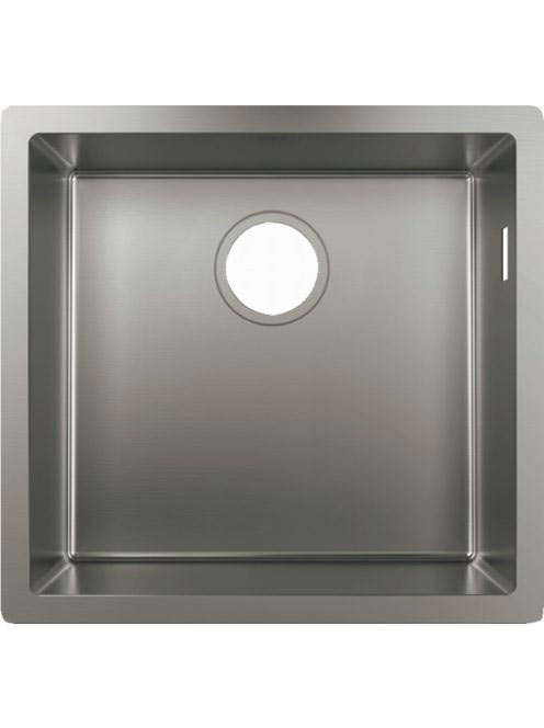 Hansgrohe S71 munkalap alá rögzíthető mosogató 450 csapfurat és lefolyókészlet nélkül rozsdamentes acél hatású 43426800