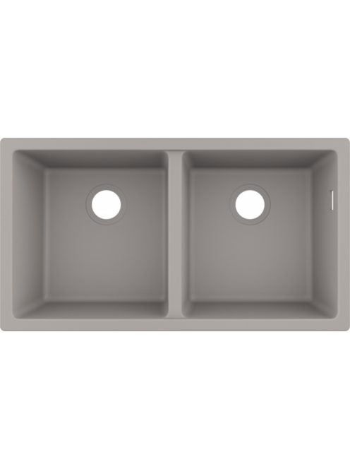 Hansgrohe S51 S510-U770 beépíthető SilicaTec mosogató munkalap alá betonszürke 43434380