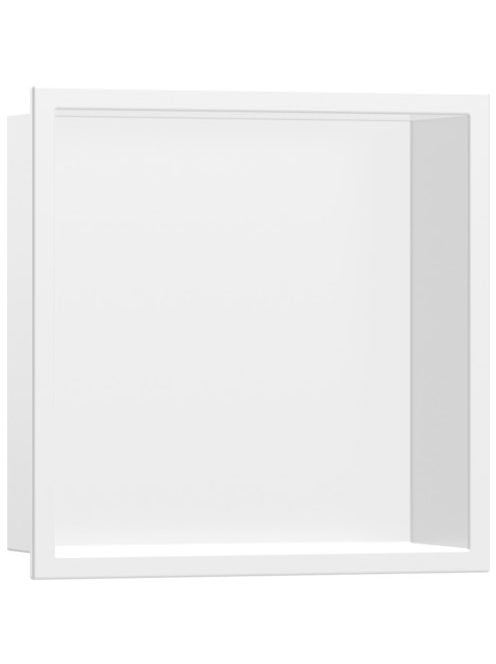 Hansgrohe XtraStoris Original falfülke integrált kerettel 30x30x10 cm, matt fehér 56061700