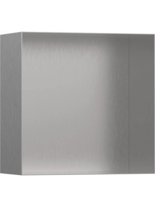 Hansgrohe XtraStoris Minimalistic Falfülke nyitott kerettel, 30 x 30 x 14 cm rozsdamentes acél hatású 56079800