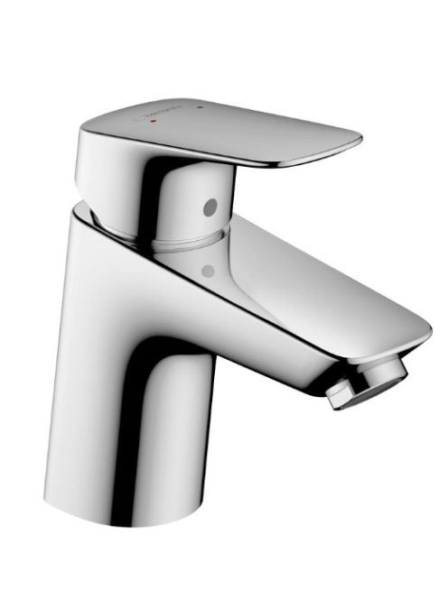 Hansgrohe Logis egykaros mosdócsaptelep 70, Push-Open lefolyógarnitúrával, króm 71077000