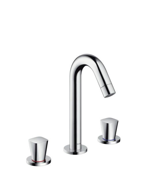 Hansgrohe Logis 3-lyukú mosdócsaptelep automata lefolyógarnitúrával, króm 71133000