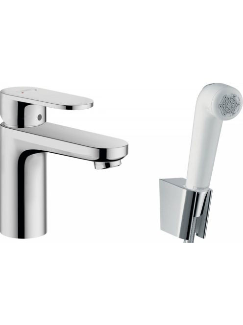 Hansgrohe Vernis Blend egykaros mosdócsaptelep 100, bidé kézizuhannyal és 160 cm-es zuhanytömlővel króm 71215000