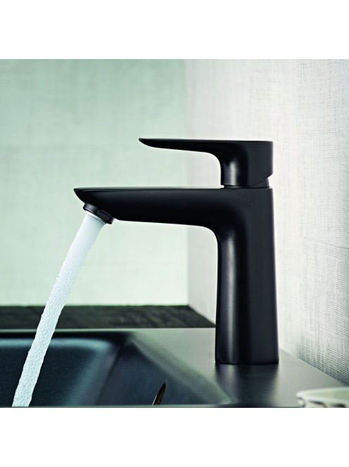 Hansgrohe Talis E 110 matt fekete mosdócsaptelep automata lefolyógarnitúrával 71710670