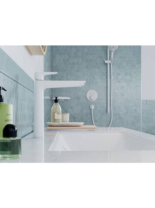 Hansgrohe Talis E 240 matt fehér mosdócsaptelep automata lefolyógarnitúrával 71716700