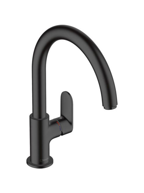 Hansgrohe Vernis Blend M35 Egykaros konyhai csaptelep 260, elforgatható kifolyóval matt fekete 71870670