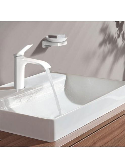 Hansgrohe Vivenis egykaros mosdócsaptelep 110, lefolyógarnitúra nélkül, matt fehér 75022700