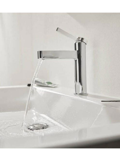 Hansgrohe Finoris egykaros mosdócsaptelep 100, push-open lefolyógarnitúrával króm 76010000