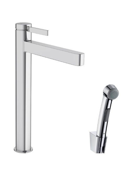 Hansgrohe Finoris mosdó csaptelep 260 lefolyógarnitúrával, bidé kézizuhannyal, króm 76220000