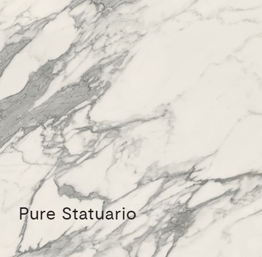 Kerlite Slimtech Synestesia Pure Statuario falicsempe és padlólap 120x120 cm