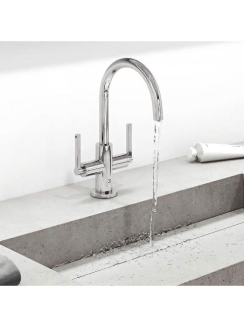 Kludi Nova Fonte Puristic ECO mosdócsaptelep lefolyógarnitúrával króm 201180515