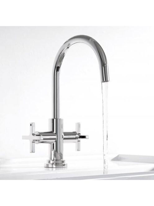 Kludi Nova Fonte Classic álló ECO mosdócsaptelep lefolyógarnitúrával króm 201180520