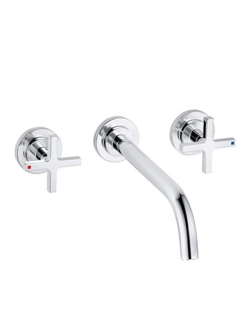 Kludi Nova Fonte Classic komplett falra szerelhető mosdócsaptelep 240 mm kinyúlással króm 201460520