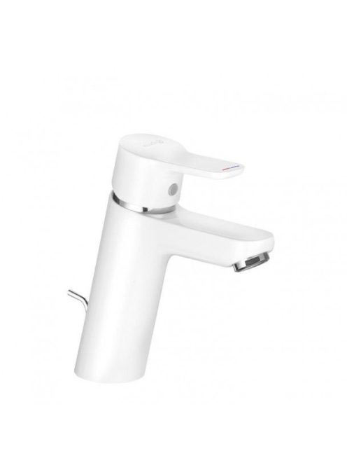 Kludi Pure&Easy króm/fehér egykaros mosdócsaptelep 100, automata lefolyógarnitúrával 372909165