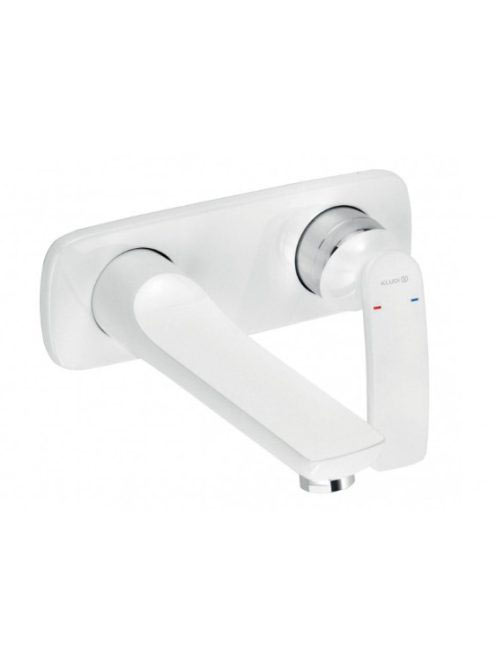 Kludi Balance falsík alatti, kétlyukas szerelésű mosdócsaptelep króm/fehér 522469175