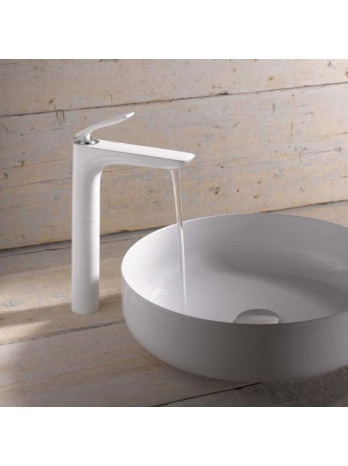 Kludi Balance egykaros króm/fehér mosdócsaptelep, leeresztőszelep nélkül 522989175